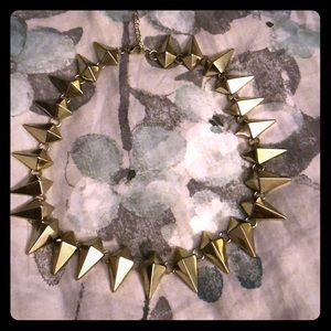 Spiked choker necklace